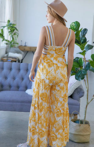 Floral Wide Leg Jumpsuit