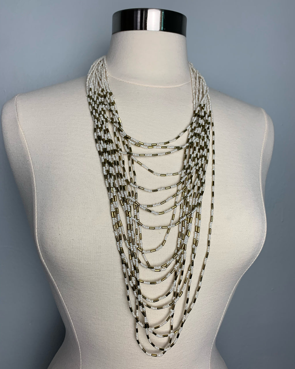 Multi Strands Ivory Necklace