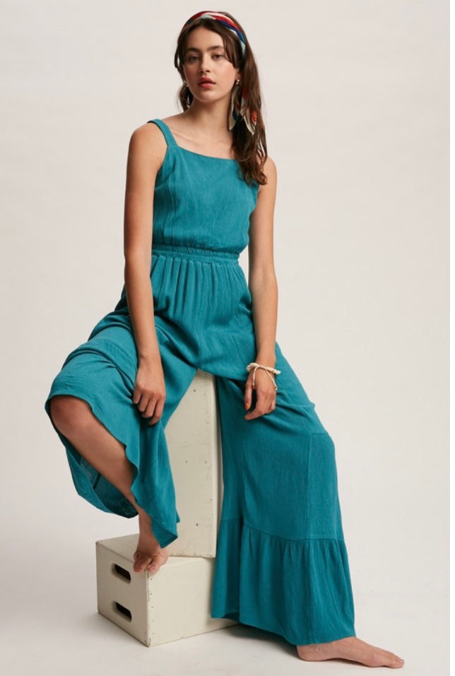 Emerald Wide Leg Jumpsuit