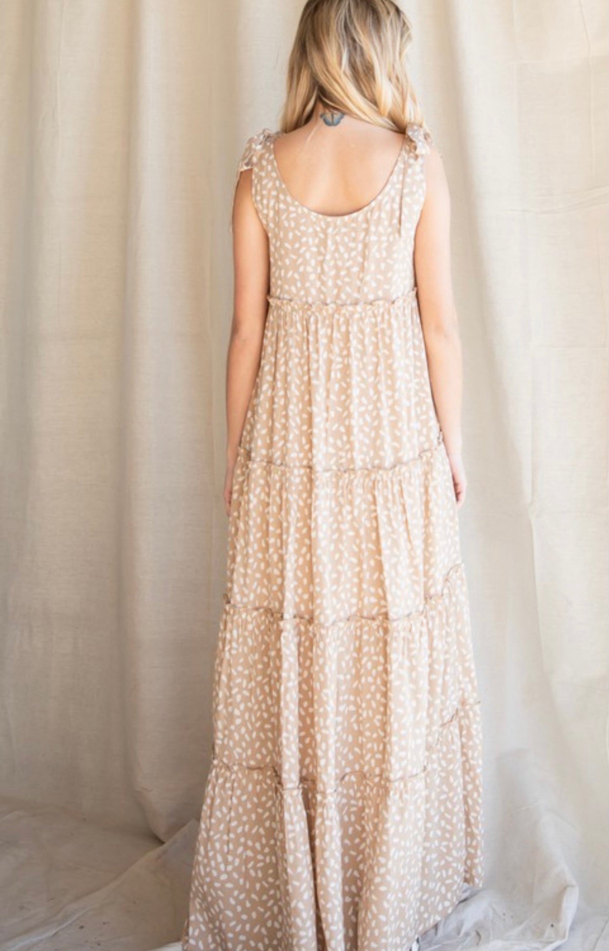 dot maxi dress in brown & ivory dot majorelle Nellie Maxi Dress | Brown Polka Dot | Womens